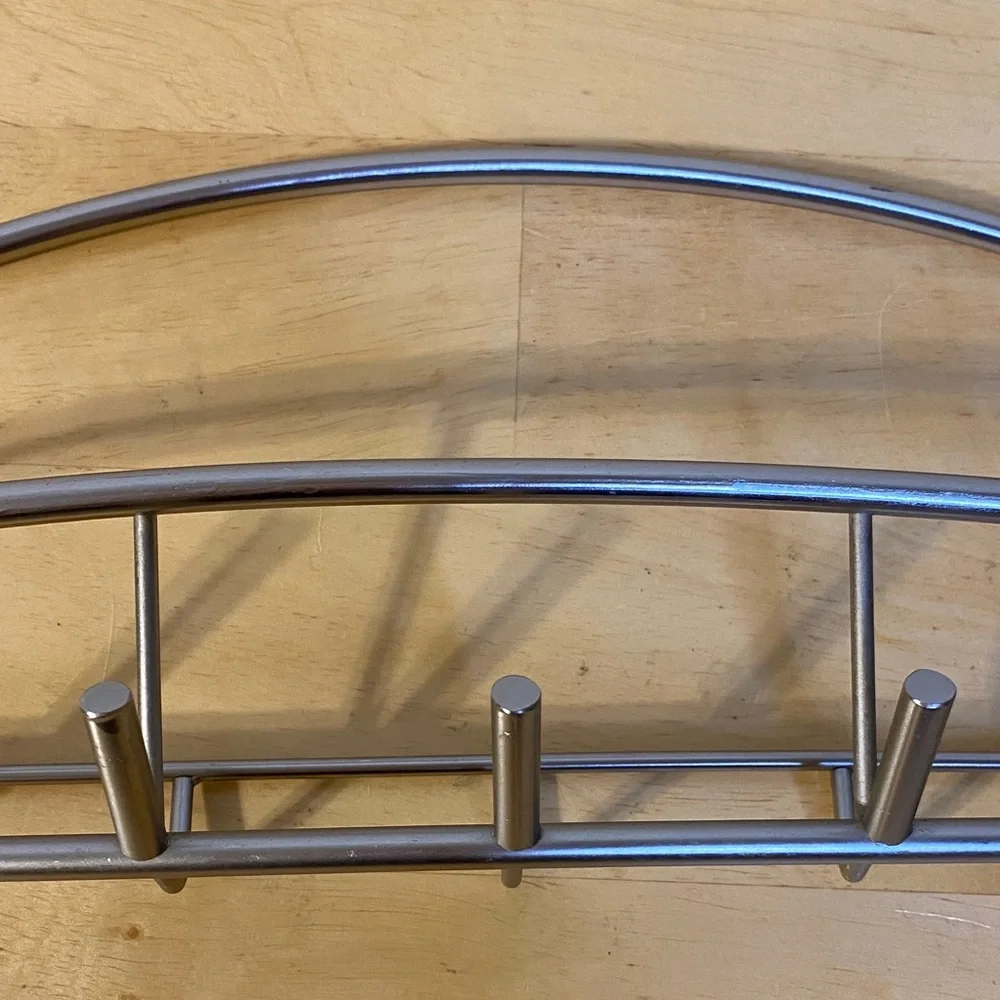 Modern Silver Wall Rack